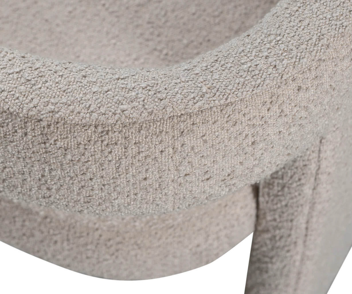 Woood Tiwa stol - boucle beige