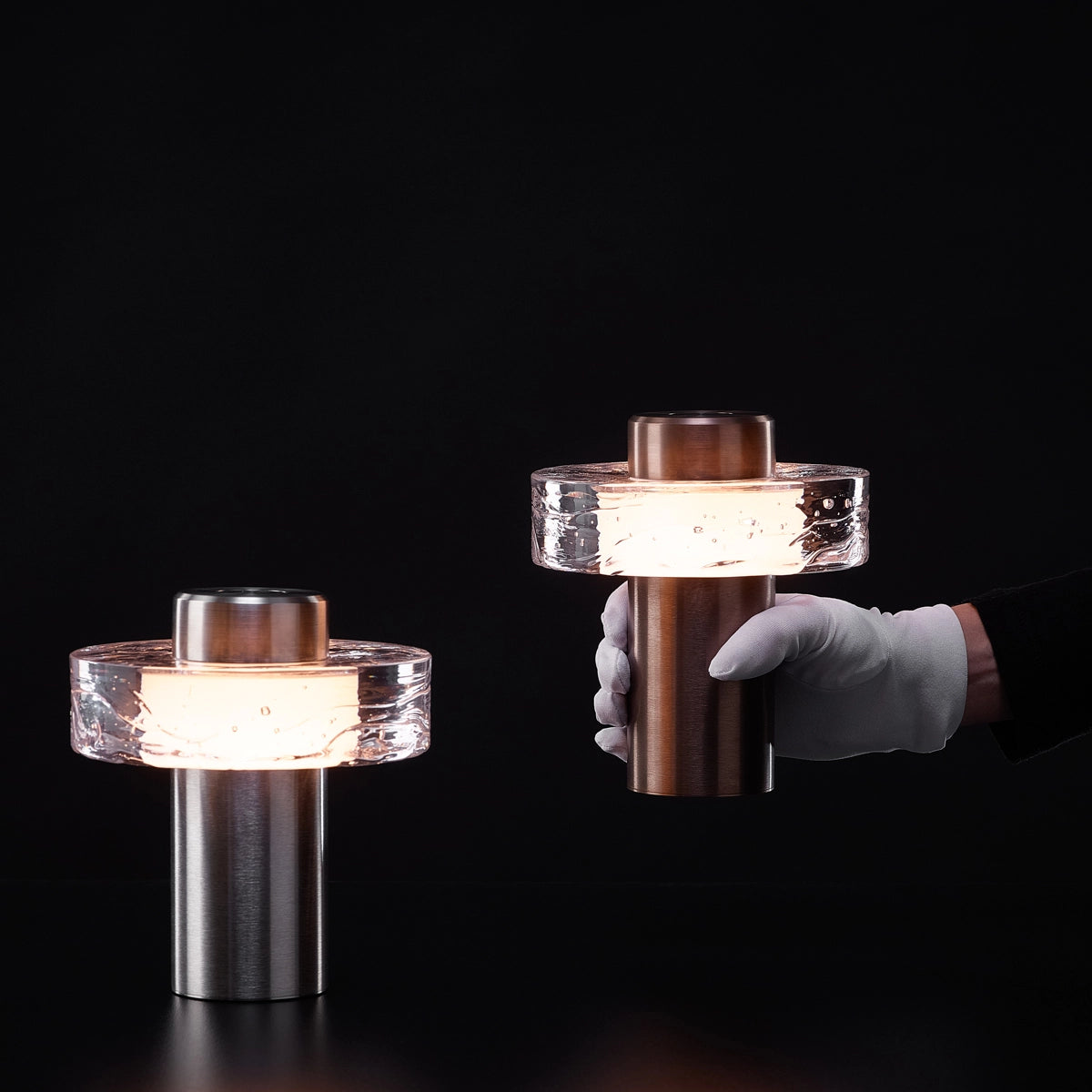 Bomma Ollo Transportabel Bordlampe - Brushed Silver