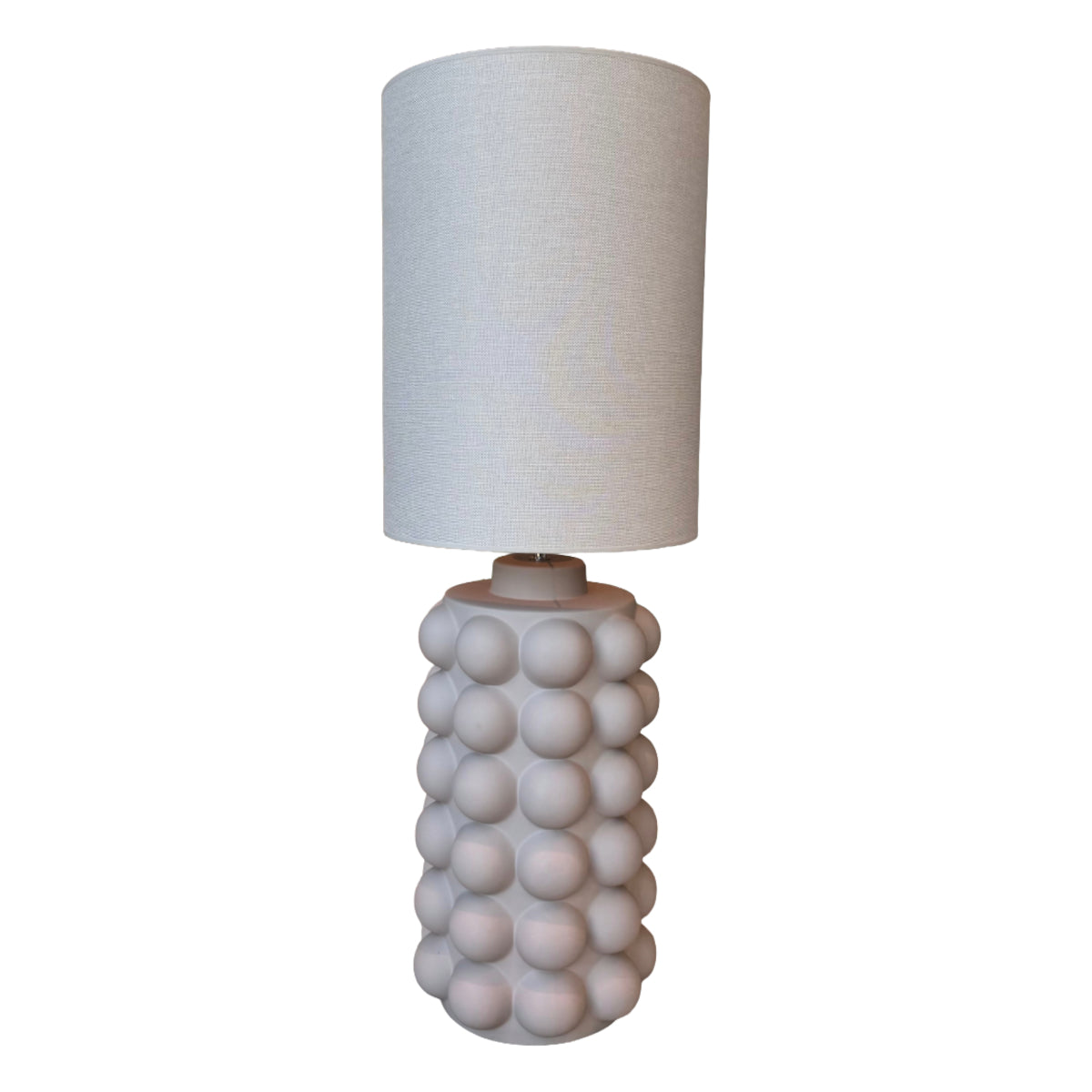 Hallbergs Bubbles lampe - 49 - greige - inkl dream beige skærm