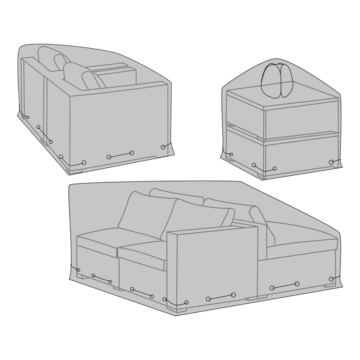 Overtræk til Calvi loungesæt