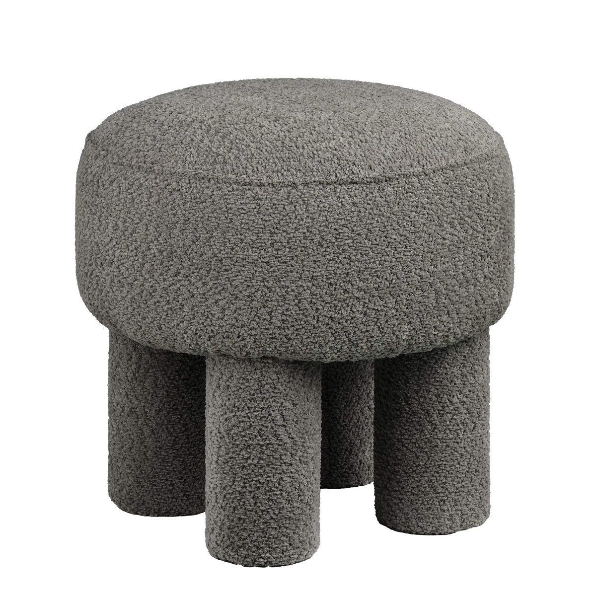 Canberra puf - koksgrå - 43x43