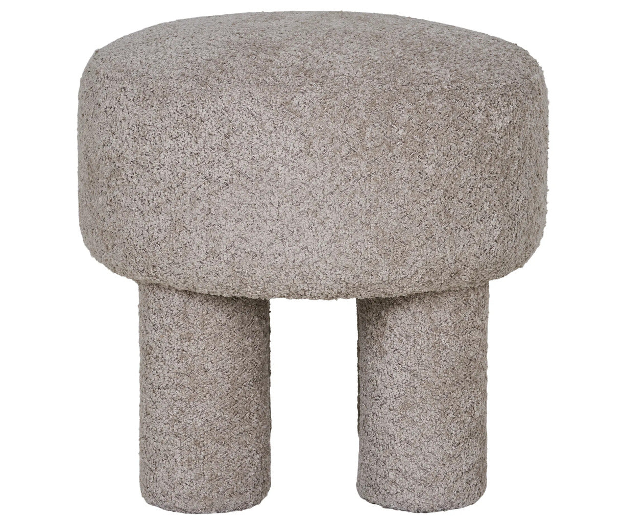 Canberra puf - lysegrå - 43x43