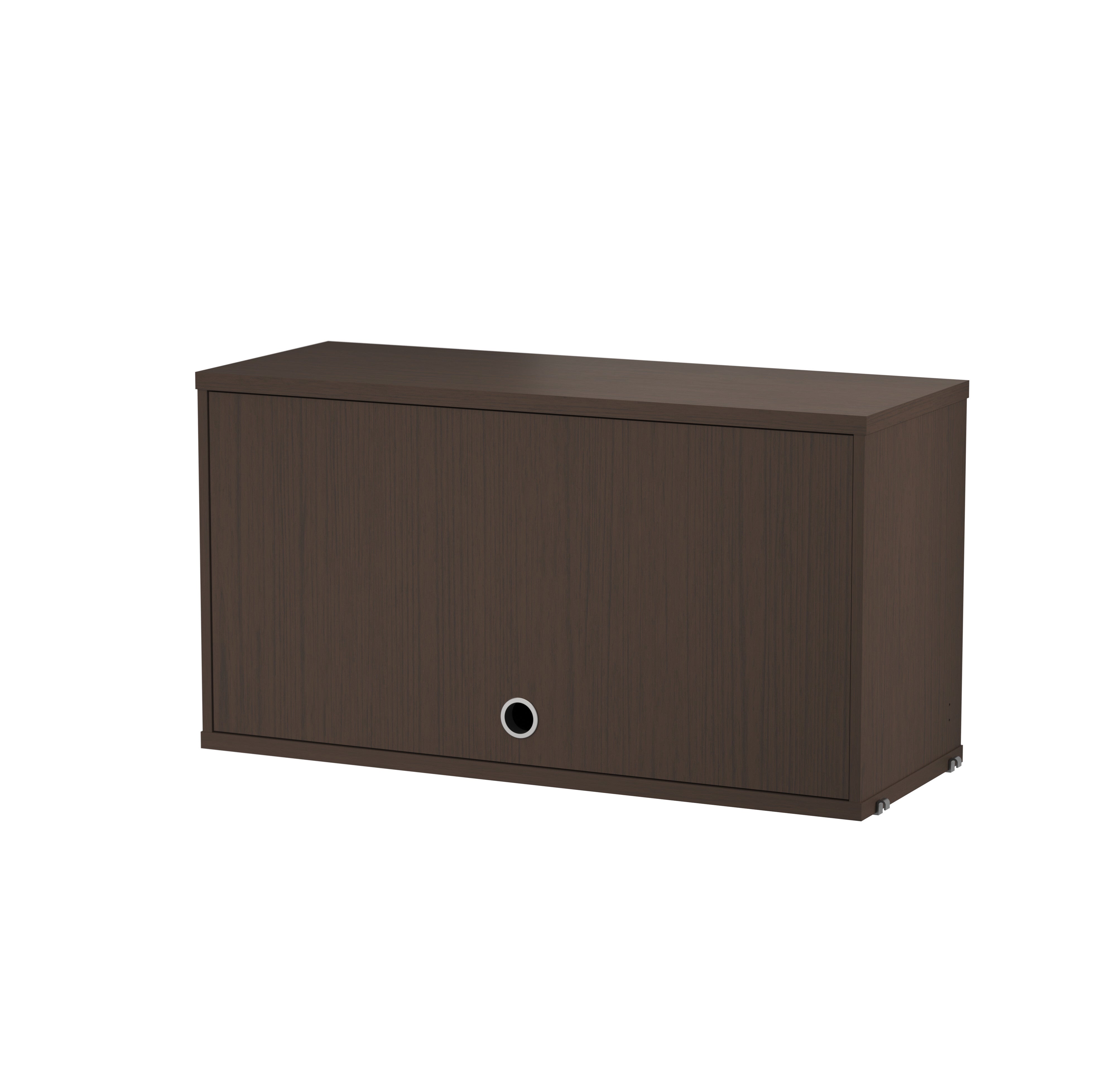 String Cabinet with Flip Door w78 x d30 x h42 cm - Dark Oak