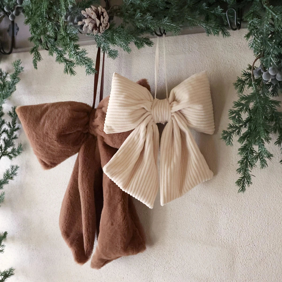 Chic Antique sløjfe - sæt af 2 - beige / mocca