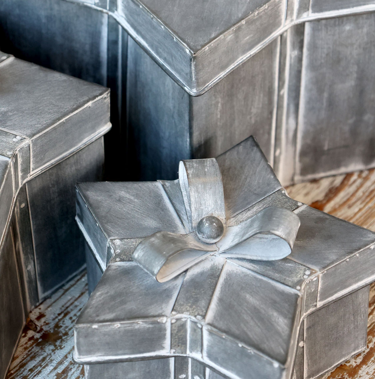 Chic Antique Vintage gaver - sæt á 3 - antique zink