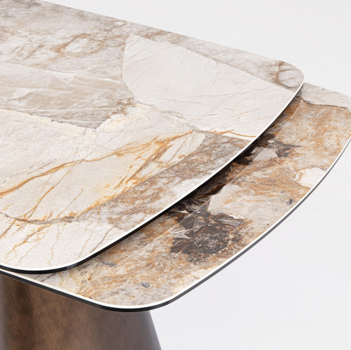 Cile spisebord - Patagonia Ceramic - m/udtræk - 180/220/260x90