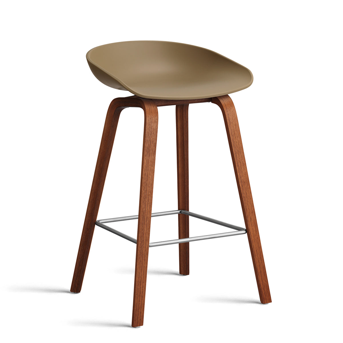 HAY About a Stool - AAS 32 Barstol - Valnød - H:65cm