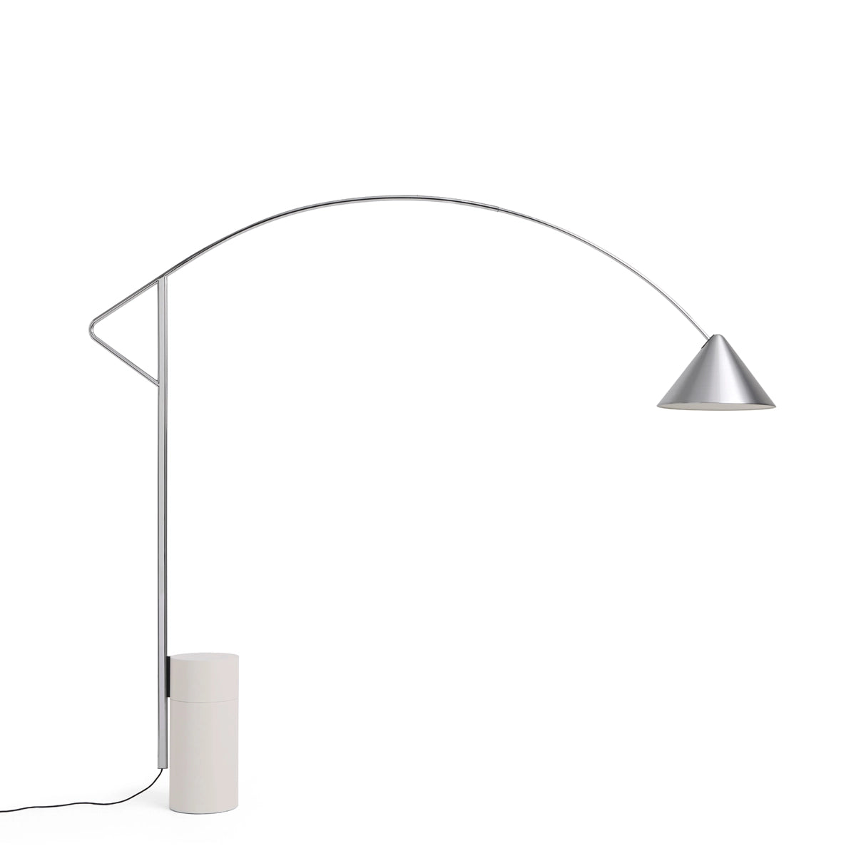 HAY Compass Floor Lamp - Brushed Aluminium