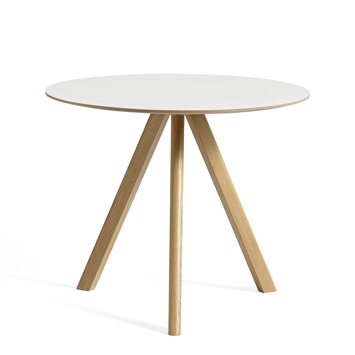 HAY CPH20 Round Table - Ø90cm - Eg - Hvid Laminat