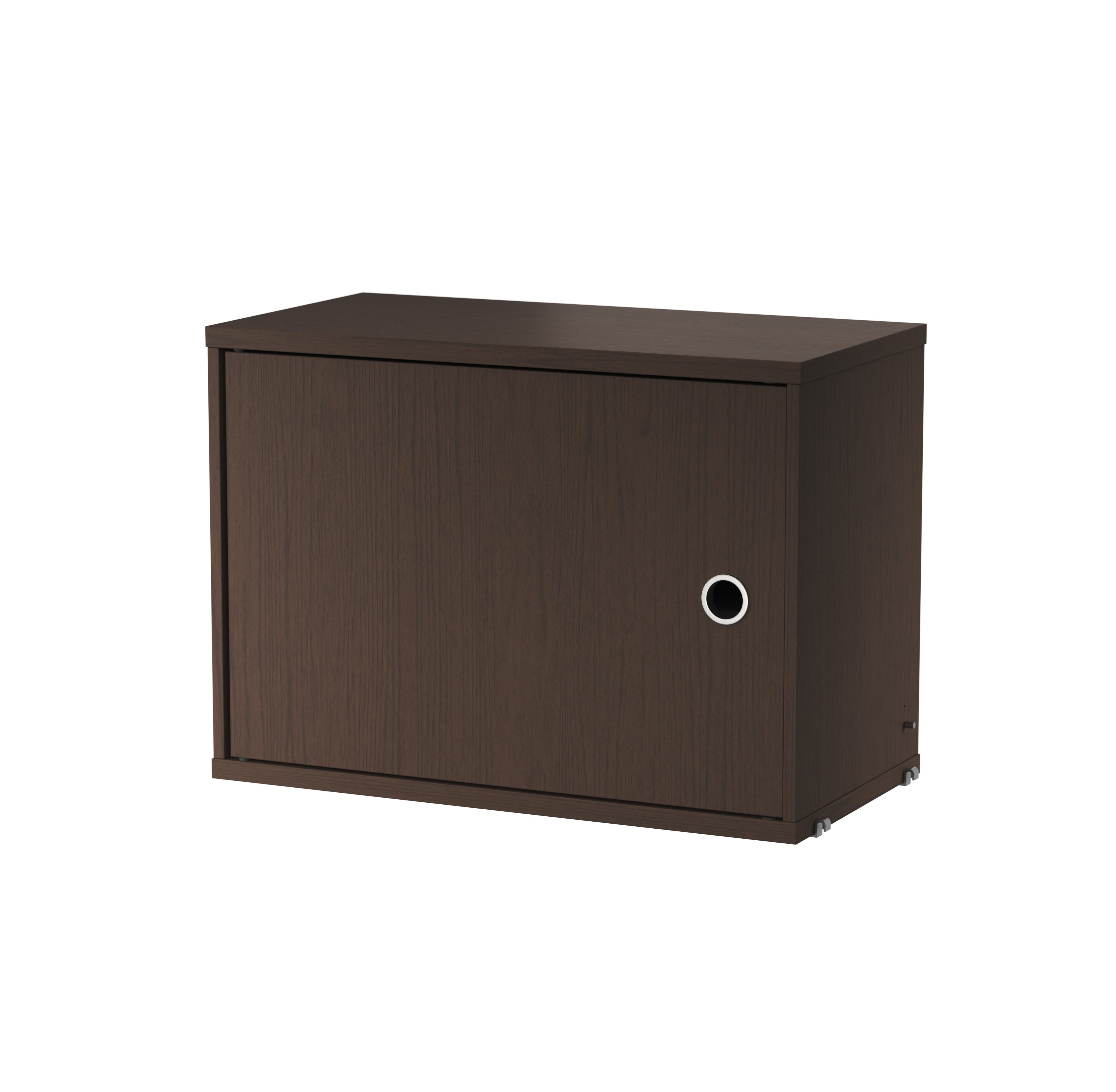 String Cabinet with swing door w58 x d30 x h42 cm - Dark Oak