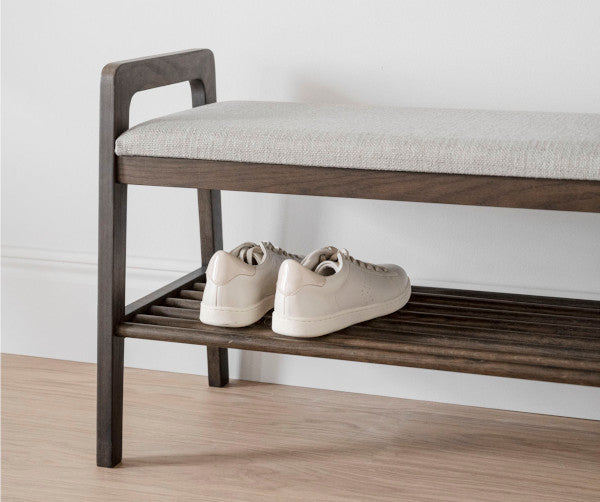 Rowico Home Inverness bænk - mørk eg