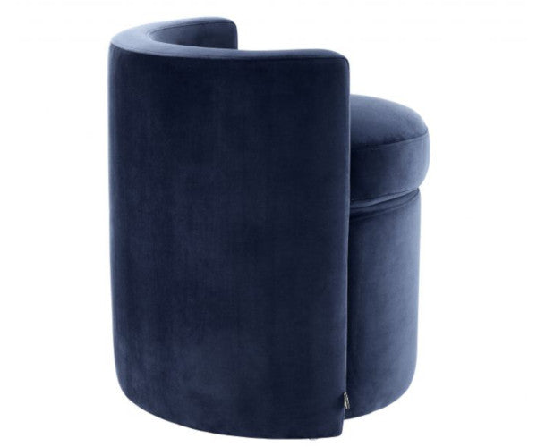 eichholtz arcadia stol blå velour