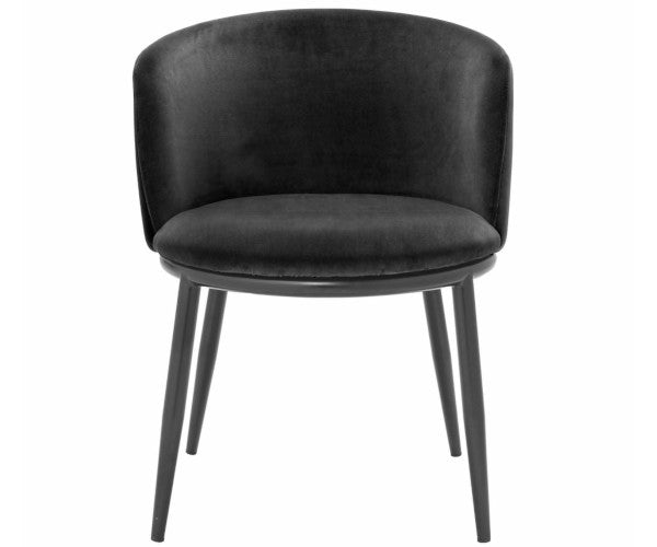 sort velour spisestol eichholtz