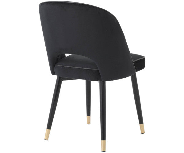 eichholtz cliff spisestol sort velour