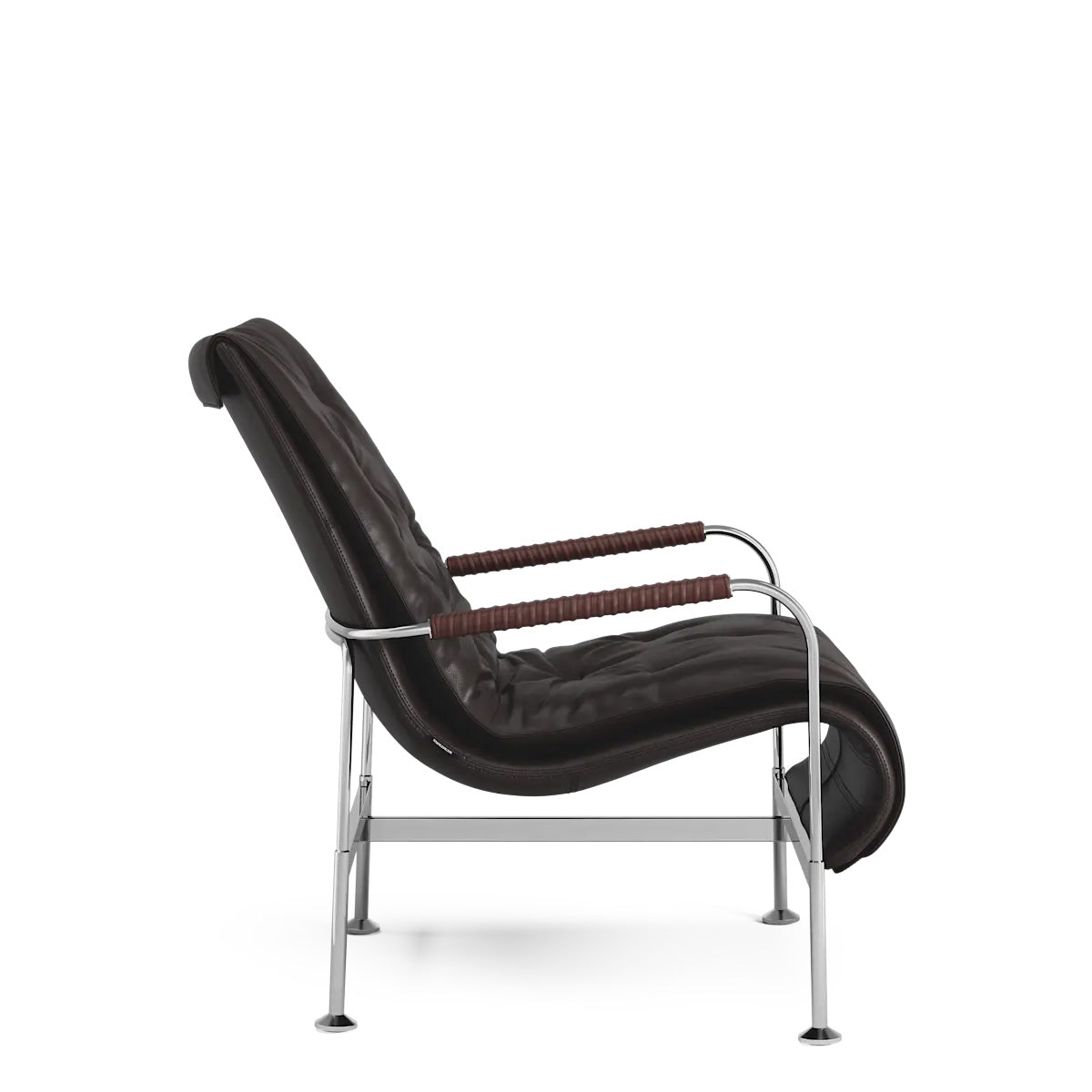 Swedese Serpentine Easy Chair - Steel Chrome - Elmosoft 93068