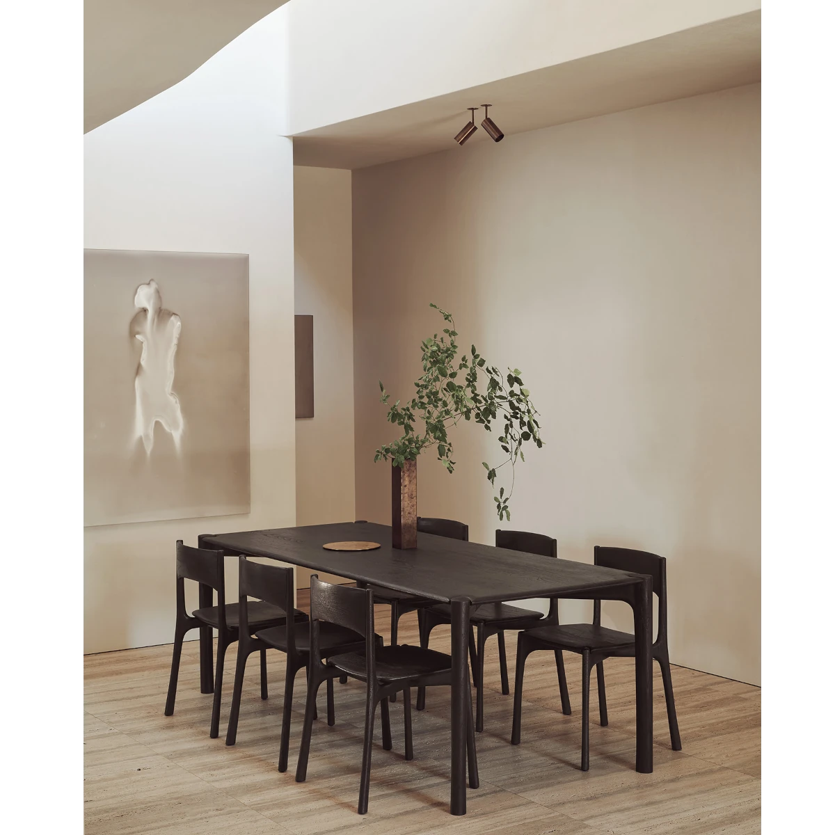 Ethnicraft PI Dining Table - 180x90 - Teak Dark Brown