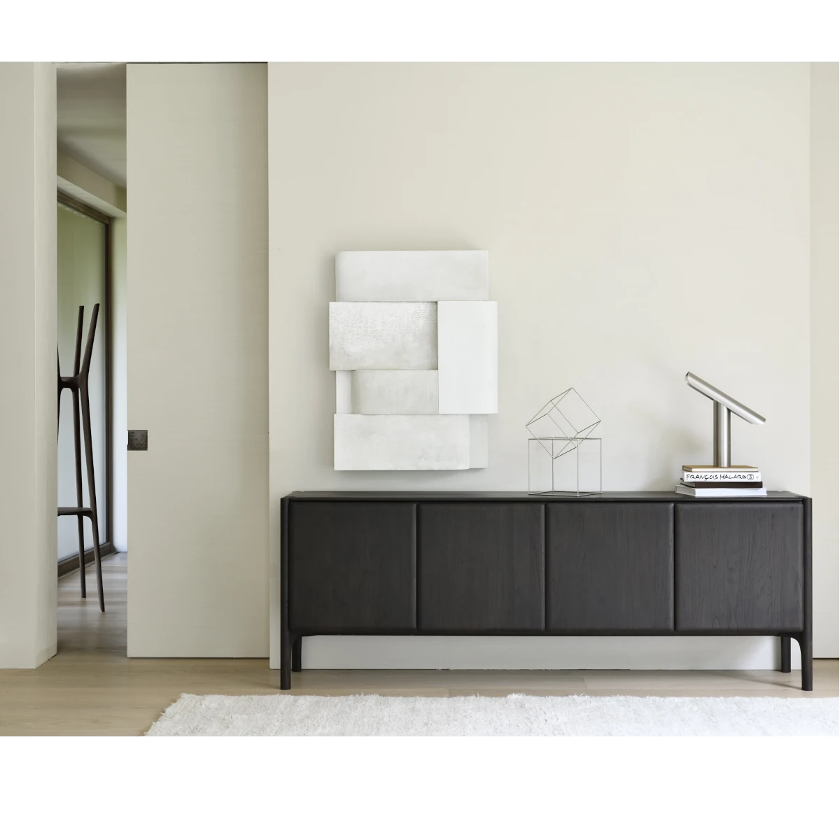 Ethnicraft PI Sideboard - 230cm. - Teak - Dark Brown