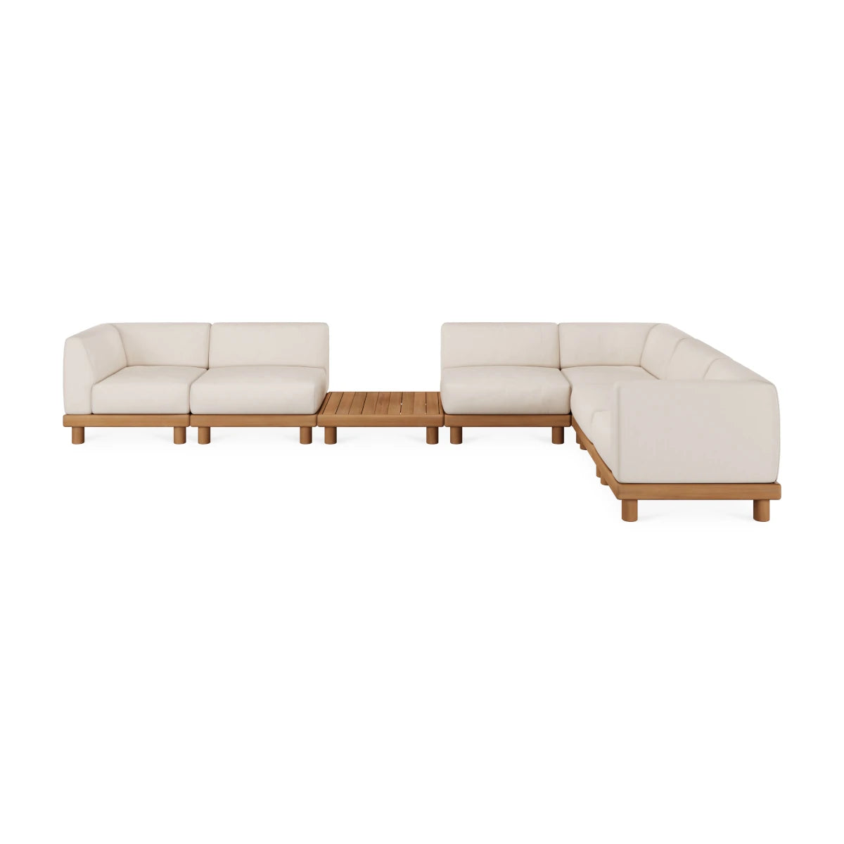 Ethnicraft Monocle Outdoor Modular Sofa Set 4 - 415x249cm.