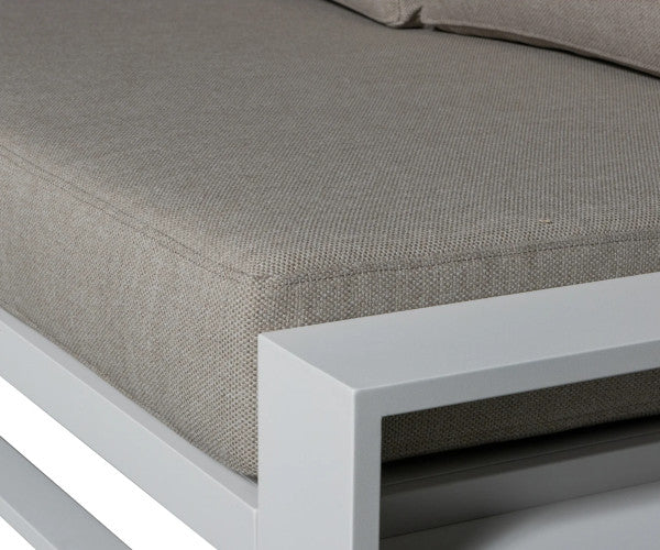 Exotan Flint Outdoor hjørnesofa - white / natural