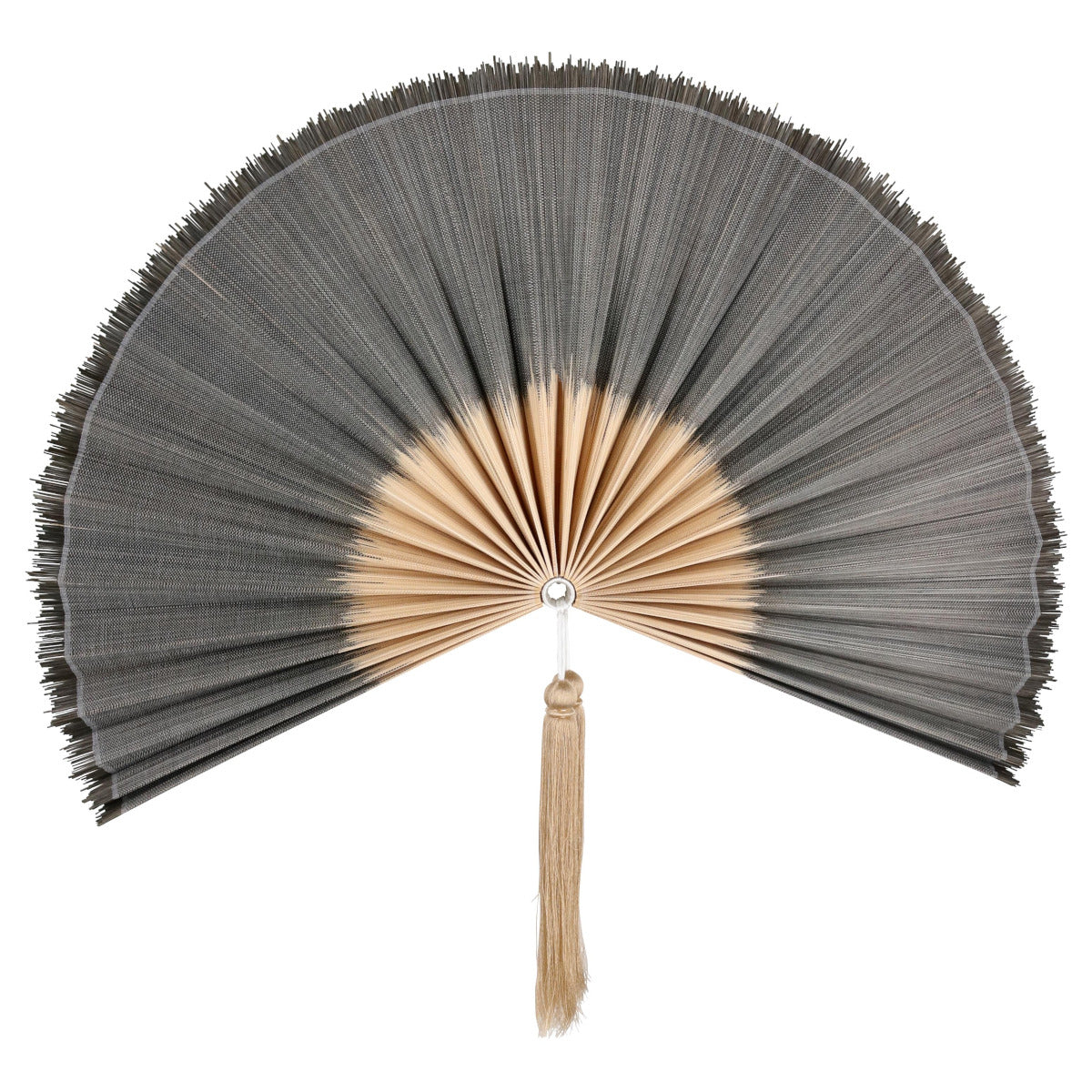 Nanka Vifte vægdekoration - 43x89 - semi black/beige