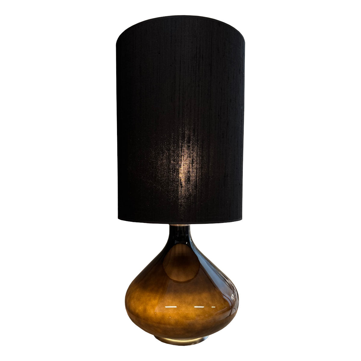 Flavia bordlampe - seda negra skærm