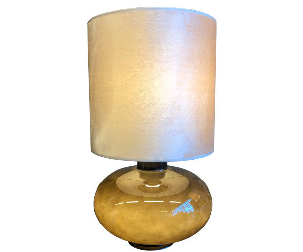 rue verte lampe flavia lampe med lys i fod sandy pq beige velour