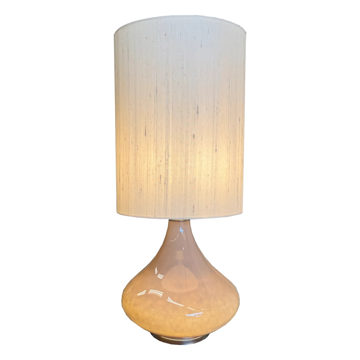 Flavia bordlampe - sand - seda beige skærm