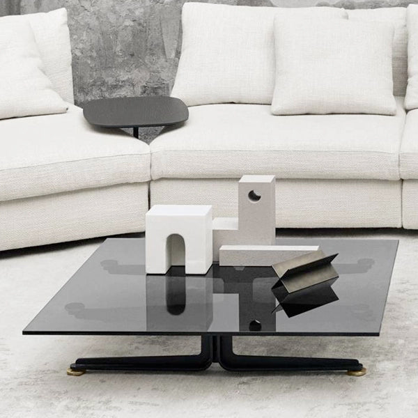 Living Divani Floyd-Hi Table - 145x145 - Smoked Glass
