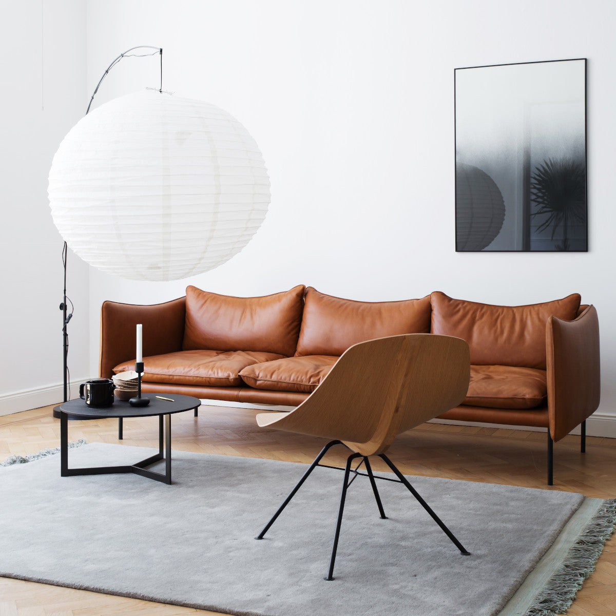 Fogia Tiki Sofa - 3 Pers. - Vintage Cognac Læder