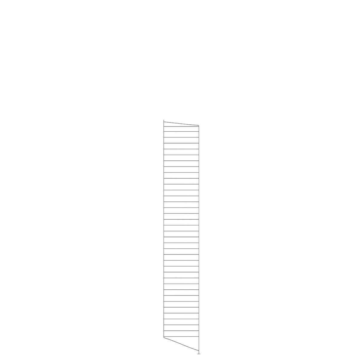 String Floor Panel 1-pack 200x30 Dark grey