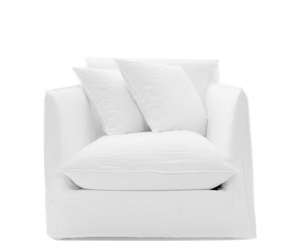 Gervasoni Ghost 01 Loungestol - Lino Bianco