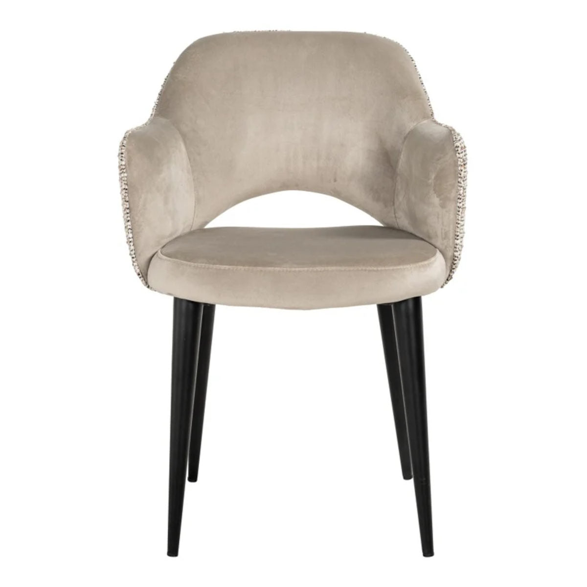 Richmond Interiors Giovanna spisestol - quartz khaki / trendy nature