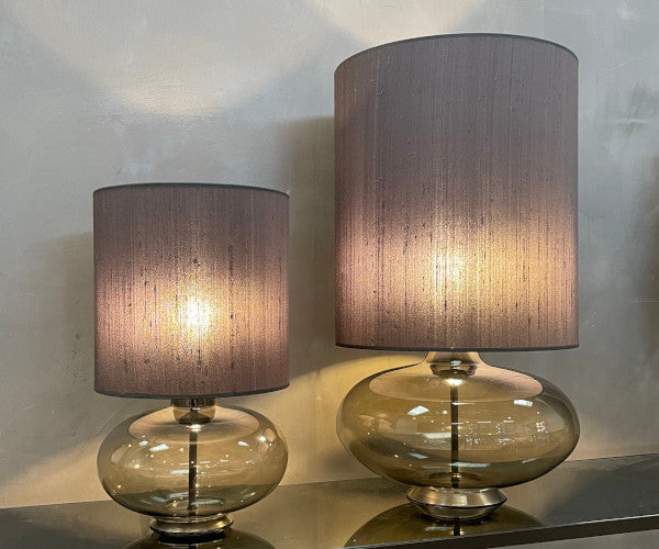 glas lampe - lampefod glas - bordlampe glas