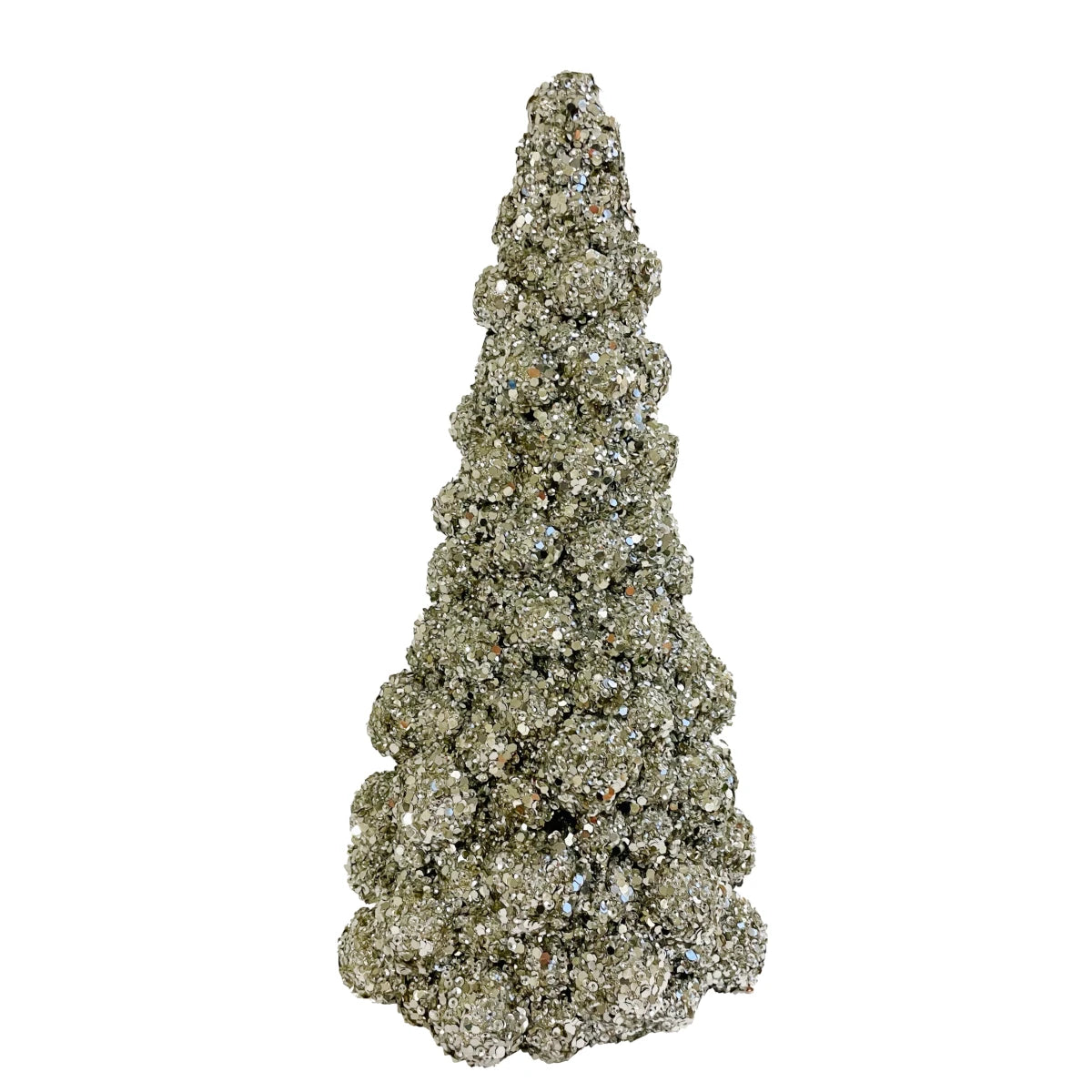 Shishi Glitter juletræ - silver - 40