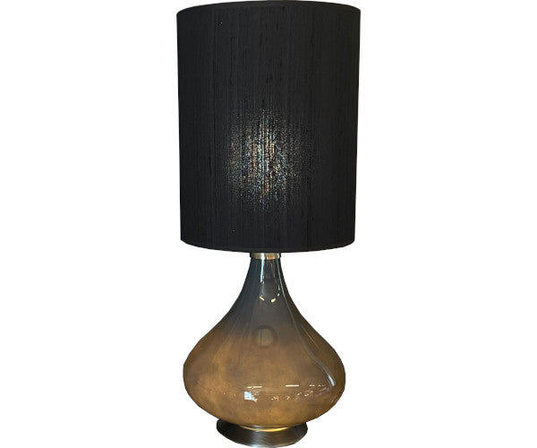 Flavia Mini bordlampe - grå - seda negra skærm
