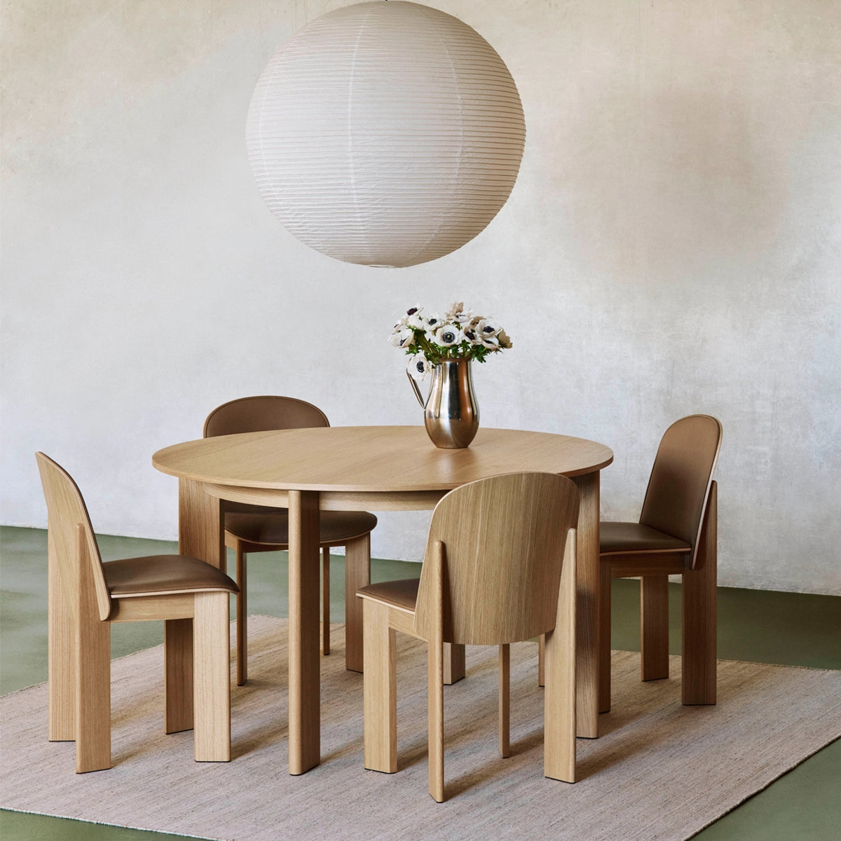 HAY Chisel 65 Chair - Eg Olieret - Grano Læder - Cognac