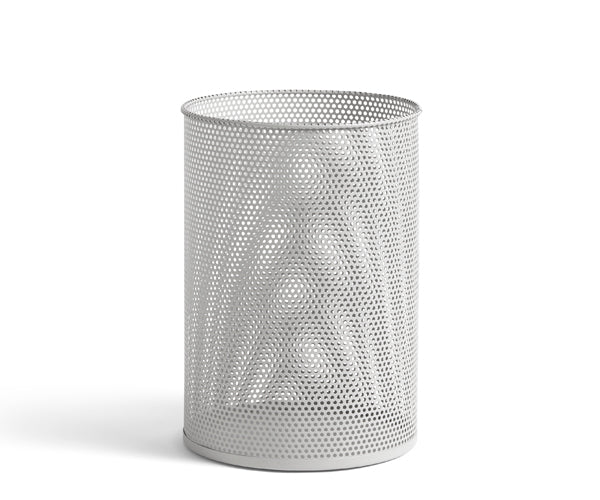 HAY Perforated Bin - Papirkurv - Light Grey - Large