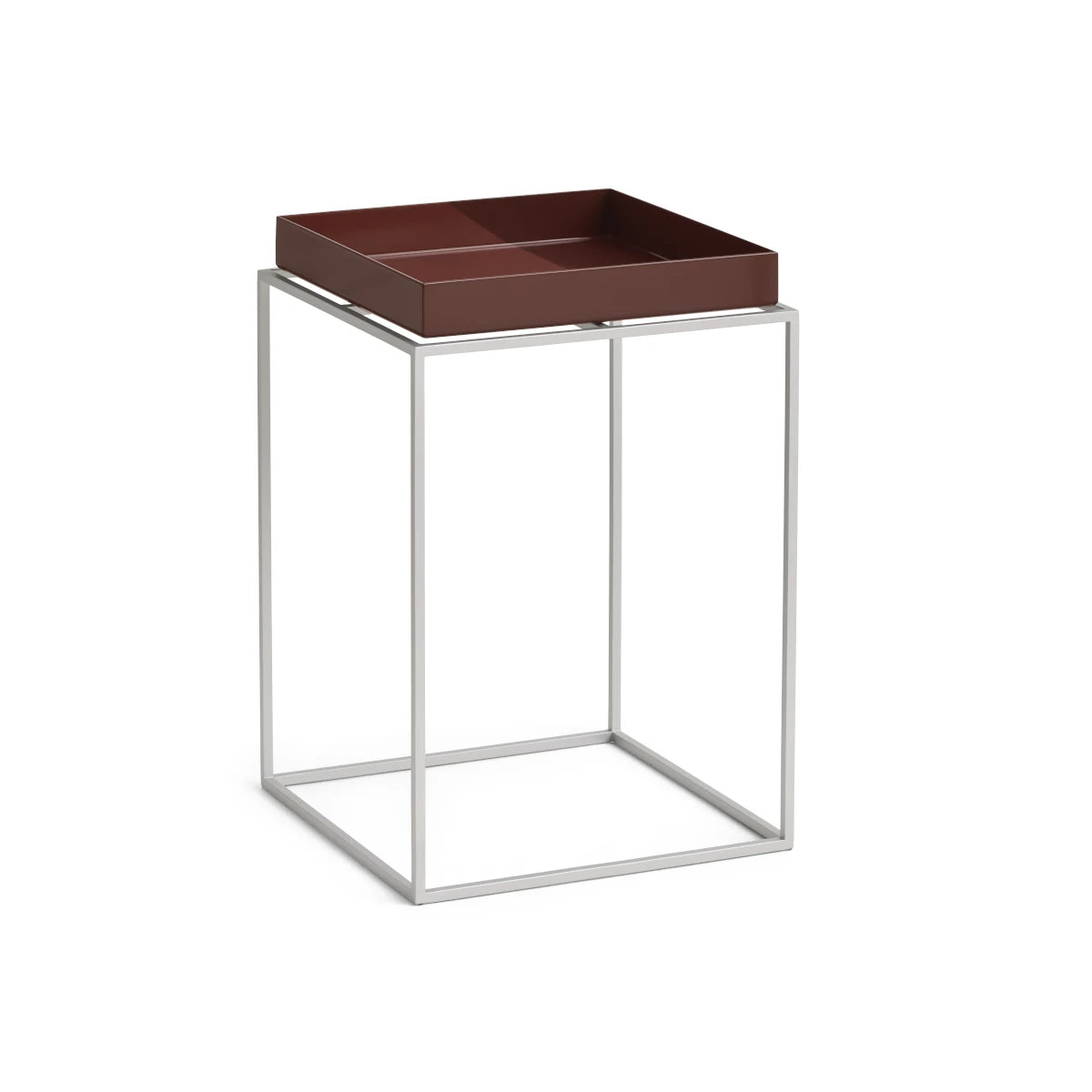 HAY Tray Table - 30x30cm - Small High - Silikonebelagt stål base