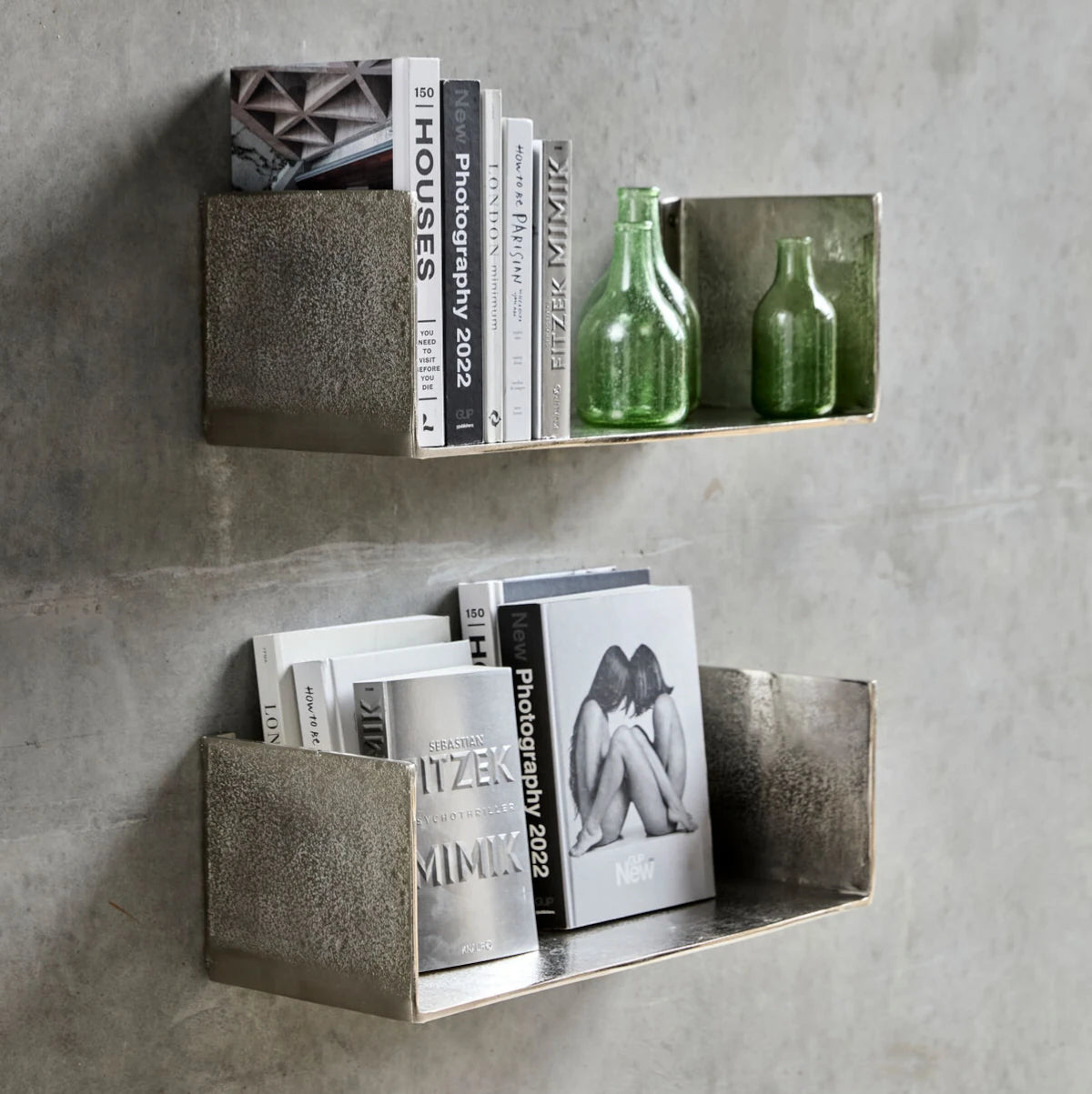 House Doctor Boxie hylde - sølv finish