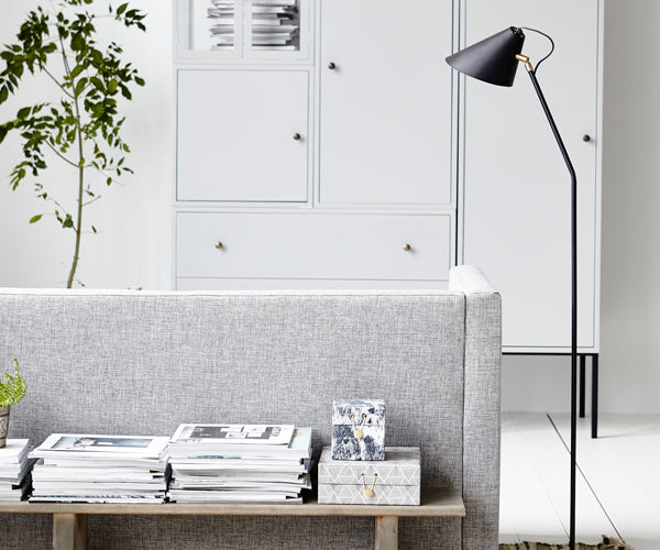 House Doctor Club Gulvlampe - Sort