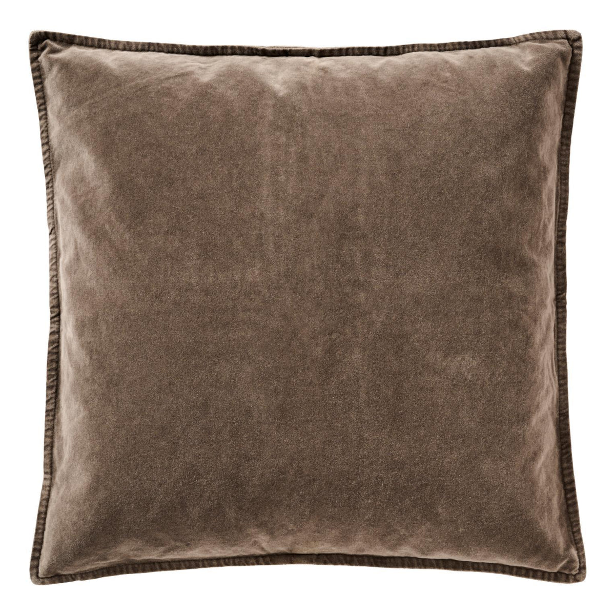Ib Laursen Velour pude - soil - 50x50 - inkl fyld