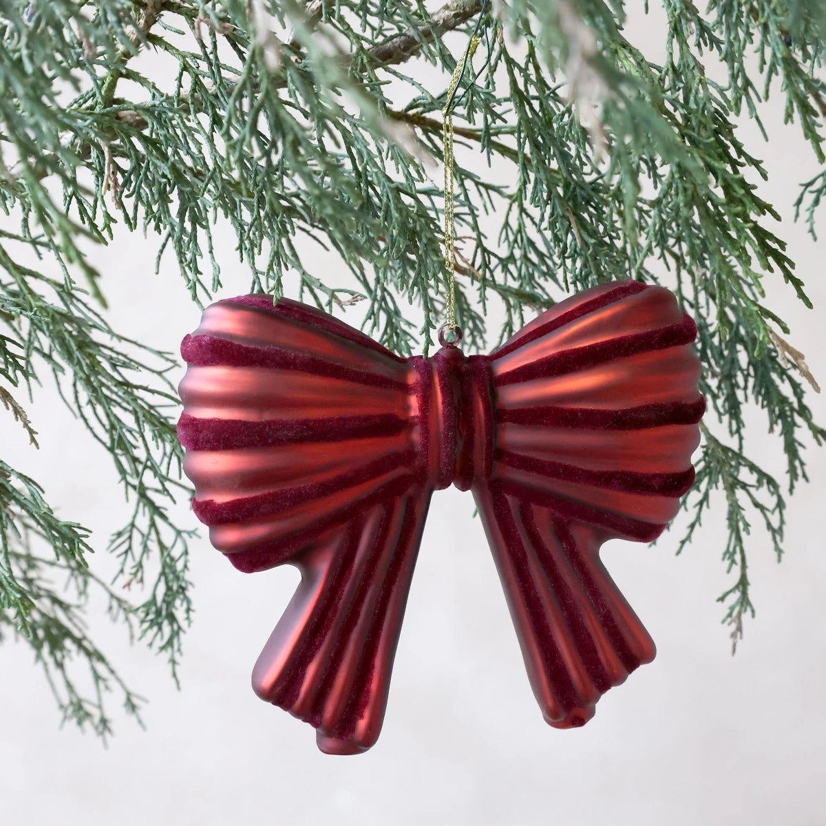 Chic Antique Sløjfe ornament - cherry - 11x13