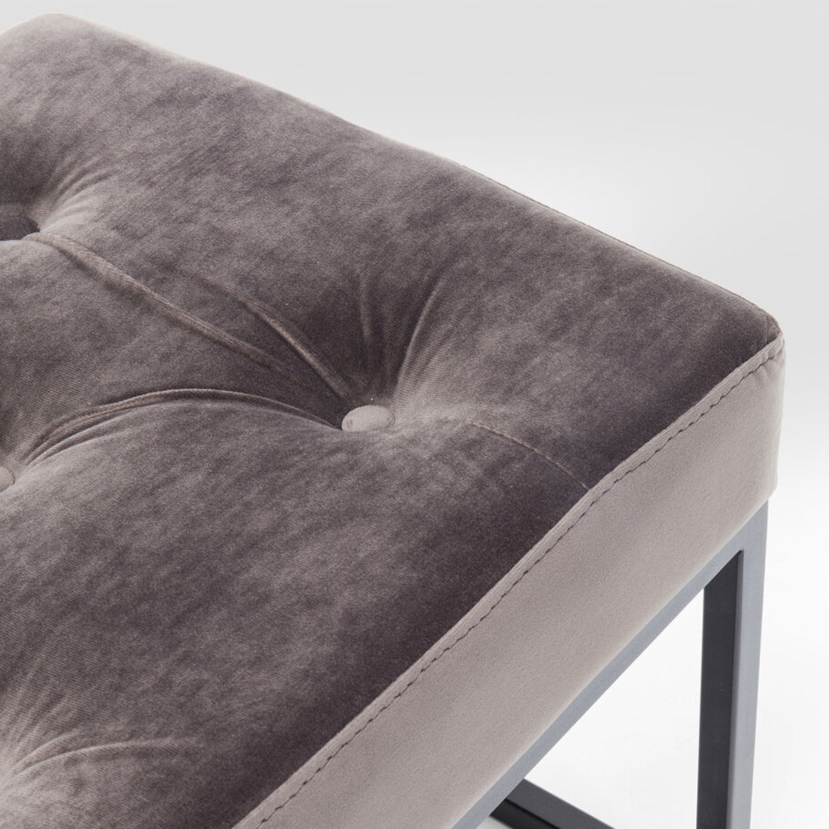 Kare Design Crossover bænk - grey/black - 150x40