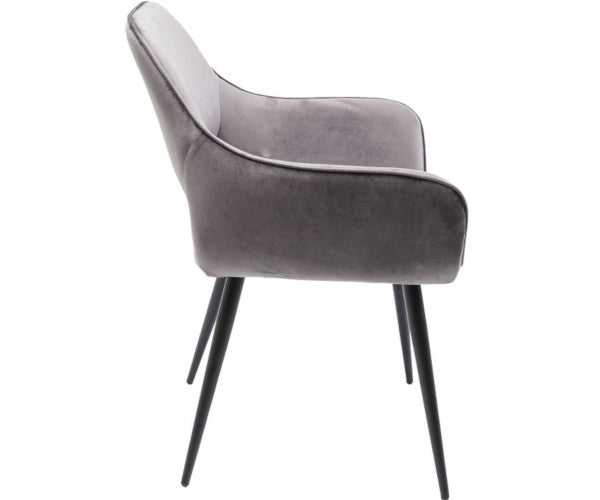 kare design san francisco spisestol grå velour