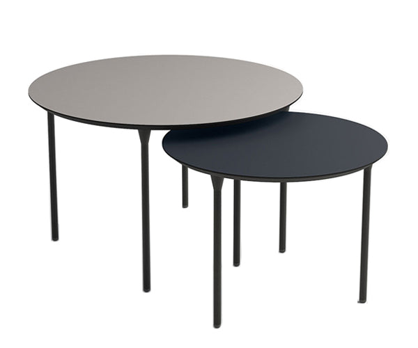 Thomsen Furniture Katrine Sofabord Sæt - Ø100+Ø63 cm. - Nanolaminat