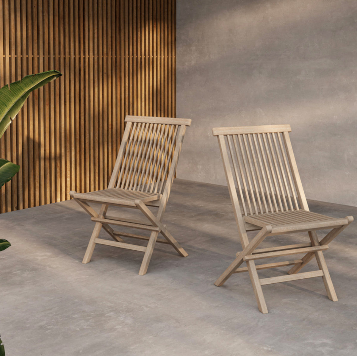 Venture Design Kenya stol - hvidvasket teak