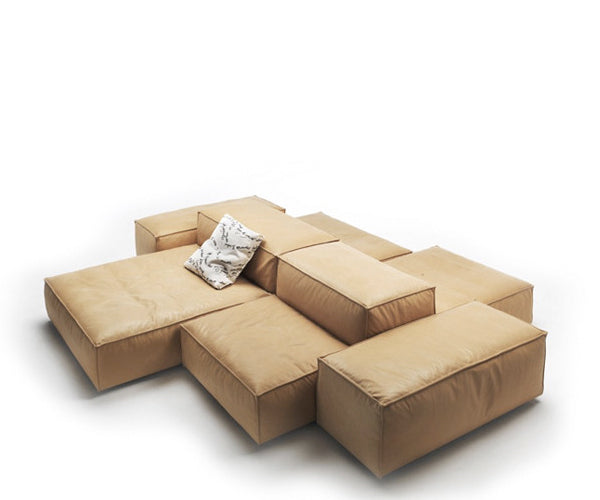 Living Divani Extrasoft Modulsofa - Eksempel 3 - Læder