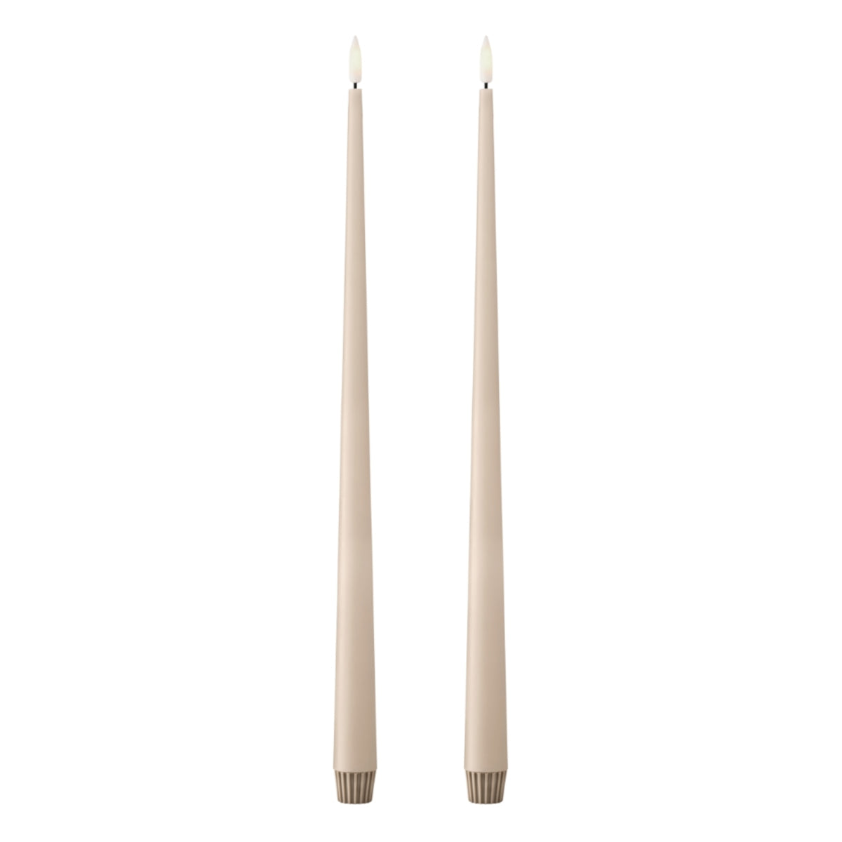 2 stk ester & erik LED stagelys - ice latte - 40 cm