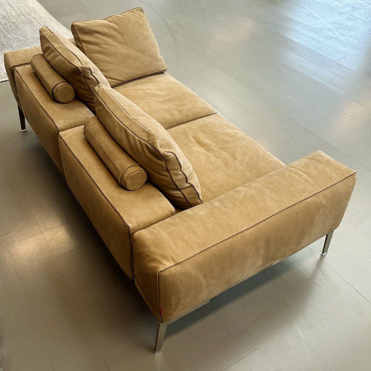 Flexform Lifesteel Sofa - 200cm - Nougat Ruskind - DEMO.
