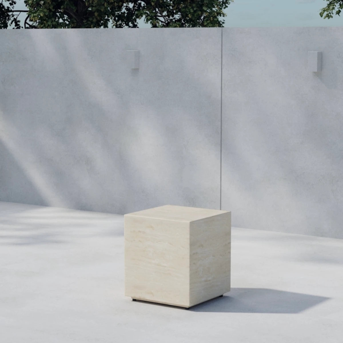 Venture Design Lissabon sidebord - 40x40 - beige